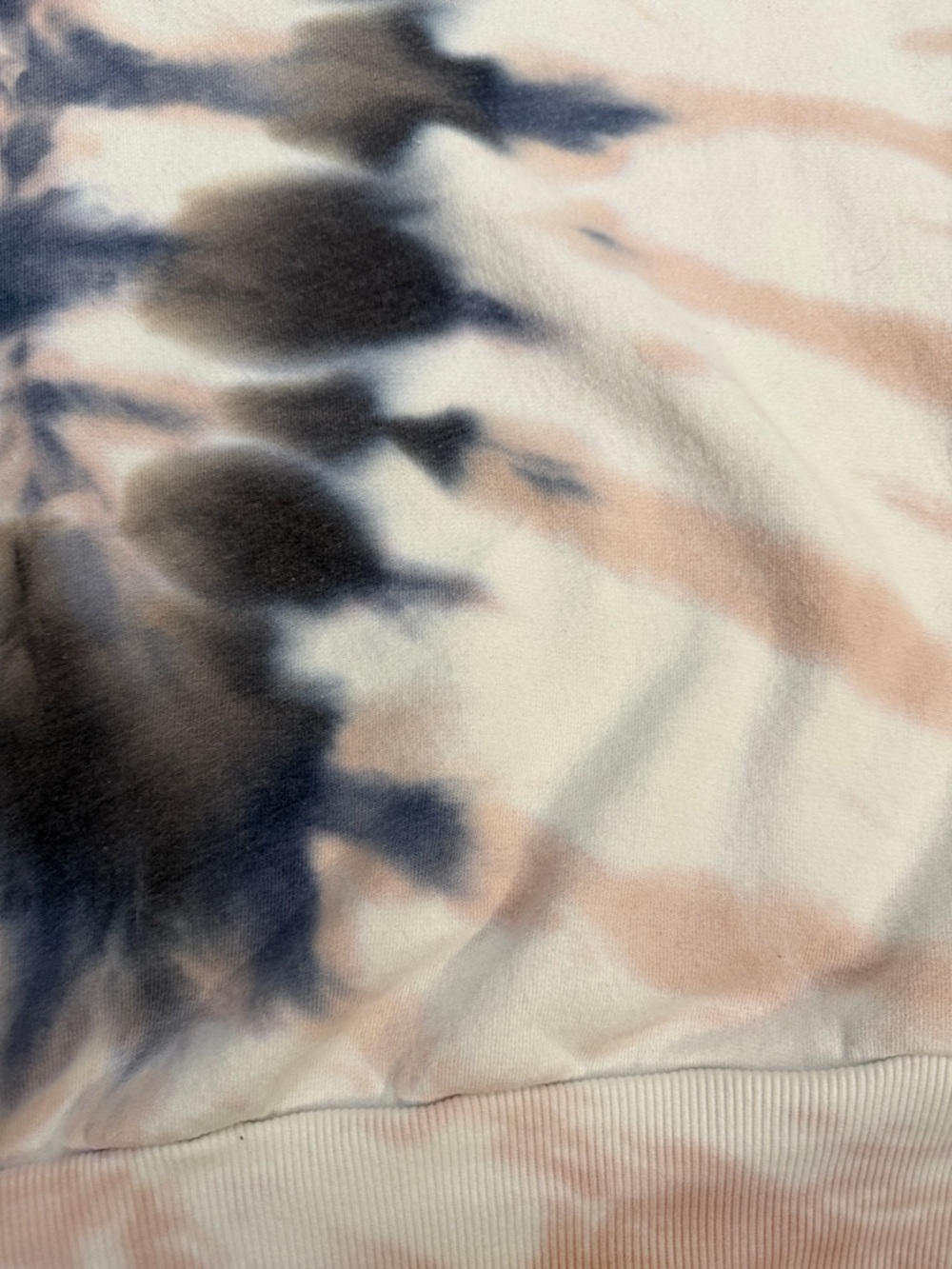 Hoodie Top Young Fabulous & Broke Peach and Navy Tie-Dye - Picture 15 of 15